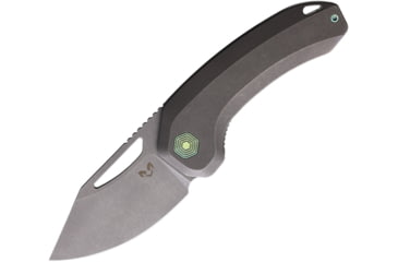 Image of Damned Designs Anzu XL Linerlock Gray Ti DMN016XLTSW2