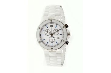 Image of Danish Design Iq62q876 Ceramic Watch - White Ceramic Band, Pol Ceramic Case, White Face