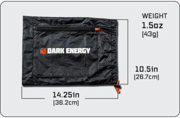 Image of Dark Energy 18W Spectre Solar Panel Accessories Kit, Black/Orange, AKSSPF18