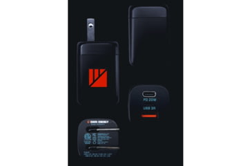 Image of Dark Energy PD-enabled 20W AC adptr w/USB-A and USB-C, Black, PD20WAC2