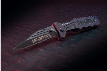 Image of Dark Operations Knives Stratofighter Covert Tactical  Folder, Modified Clip Point w/ TICN Finish, Black DOH107
