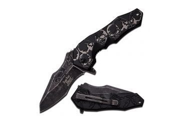 Image of Dark Side Blades Folding Blade, 4in, Stainless Steel Blade, Matte Aluminum Handle DS-A029GY