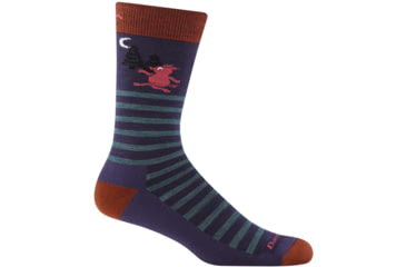 Image of Darn Tough Wild Life Crew Lightweight With Cushion Shoes - Mens, Blackberry, Large, 6096-BLACKBERRY-L-DARN