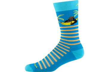 Image of Darn Tough Wild Life Crew Lightweight with Cushion Shoes - Mens, Ocean, X-Large, 6096-OCEAN-XL-DARN