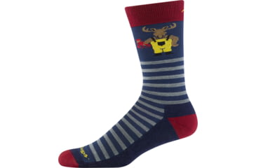 Image of Darn Tough Wild Life Crew Lightweight with Cushion Socks - Mens, Storm, X-Large, 6096_STORM_XL_DARN