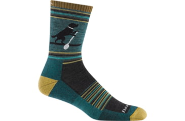 Image of Darn Tough Willoughby Micro Crew Lightweight with Cushion Socks - Mens, Dog Pond, Medium, 5003-C-8033-04