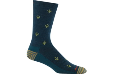 Image of Darn Tough Woold Woold West Crew Lightweight Socks - Mens, Dark Teal, Medium, 6132-N-8008-04
