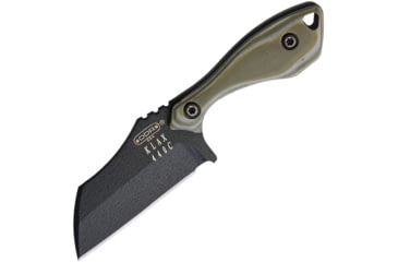 Image of Darrel Ralph DDR Klax Fixed Blade Wharn Knife, 5.25in Overall, 2.63in Black Powder Coated 440C SS Wharncliffe Blade, G10, DDR KLAX WHARNCLIFF