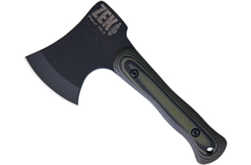 Image of Darrel Ralph Ddr Zek Axe Green, 8in Overall, 4in Black Powder Coated Tool Steel Axe Head With 2.75in Cutting Edge, Black/Green G10 Handle, Black/Green, DDR ZEKE GRN