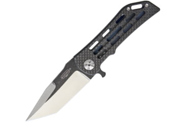 Image of Darrel Ralph Dominator CF Battle Worn Folding Knife, 3.5in Two-Tone Finish S35Vn SS Tanto, Carbon Fiber, DR024