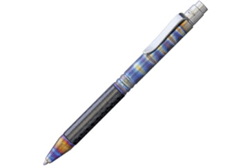Image of Darrel Ralph Tiium Tactical Pen Flame, Pocket Clip, Flame Anodized Titanium And Carbon Fiber Handle, PEN CT TI FLAME STRIPE