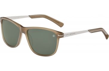 Image of Davidoff 97208 Sunglasses, Brown Translucent Frame, Green Lens, 97208-4224