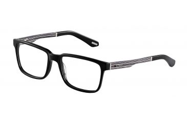 Image of Davidoff 92010 Progressive Prescription Eyeglasses - Black Frame and Clear Lens 92010-8840PR