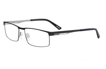 Image of Davidoff 93033 Bifocal Prescription Eyeglasses - Black Frame and Clear Lens 93033-610BI