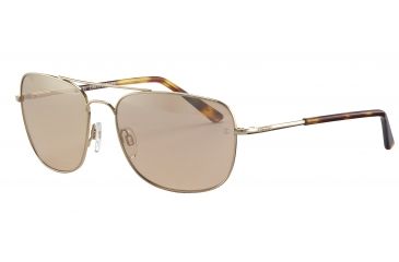 Image of Davidoff 97322 Single Vision Prescription Sunglasses - Gold Frame and Brown Silver  Lens 97322-600SV