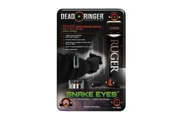 Image of DeadRinger DR4449 Snake Eyes Tritium Front/Rear Ruger SR9/SR40/SR45 Green/Orange