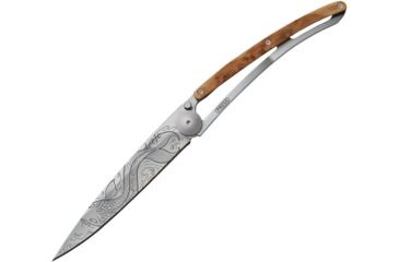 Image of Deejo Fish Juniper 37g Folding Knife,3.75in,Z40C13 Steel,Juniper Wood Handle DEE1CB015