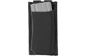 Image of Defcon 5 Low Profile Elastic 5.56 Single Magazine Pouch for Long Weapon, Black, D5-M4LPSP B