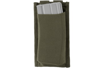 Image of Defcon 5 Low Profile Elastic 5.56 Single Magazine Pouch for Long Weapon, OD Green, D5-M4LPSP OD