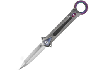 Image of Defcon Archangel Framelock Folding Knife, Gray titanium handle with carbon fiber inlay, TF 9312