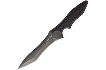 Image of Defcon Hydra Fixed Blade D2 Black Coated, Fixed Blade Knife, 5.75in, D2 Tool Steel, Black, G10 Handle TD001BK