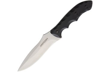 Image of Defcon Hydra Fixed Blade D2 Satin Coated, Fixed Blade Knife, 5.5in, D2 Tool Steel, Black, G10 Handle TD002SL
