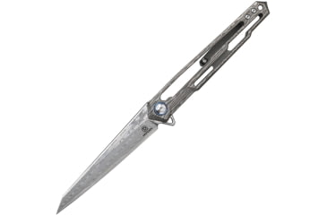 Image of Defcon Peregrine Framelock Folding Knife, Damascus pattern titanium handle, TF 4394