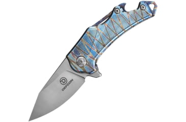 Image of Defcon Rhino Framelock Folding Knife, Flame anodized titanium handle, TF 9315-2
