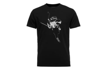 Image of Demo, Black Diamond M Ss Faceshot Tee - Mens, Black-White, Medium, AP7300449086MED1