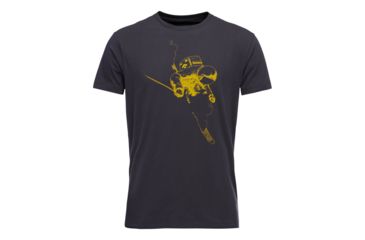 Image of Demo, Black Diamond M Ss Faceshot Tee - Mens, Carbon, Medium, AP7300440003MED1