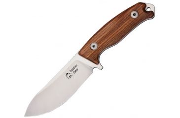 Image of Dendra Russian Bear Fixed Blade Knife, Brown Santos wood handle DNF2STST