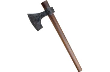 Image of Denix Bearded Battle Hatchet Fixed Blade Knife, Brown, Wood Handle DX310F