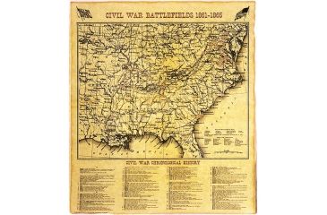 Image of Denix Civil War Battlefield Map DX81