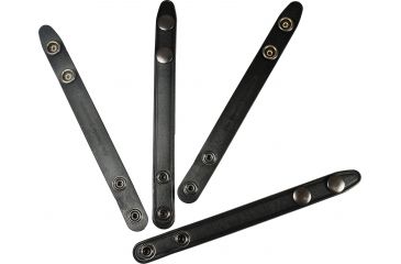 Image of DeSantis Black - Plain - Synlfex Belt Keepers (Set of 4) - Black Snaps U65BJG1Z3