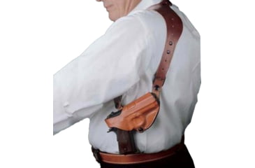 Image of DeSantis C.E.O. Half Harness, Leather, Ambidextrous, Plain, Tan, A14TZWRZ0