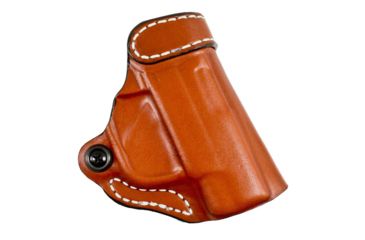 Image of DeSantis The Criss-Cross OWB Leather Holster. Springfield Hellcat, Hellcat Osp 3in, Left Hand, Tan, 155TB6RZ0