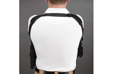 Image of DeSantis Dragonfly Vest Style Vertical Shoulder Holster, Fits Most Large Autos, Ambidextrous, Nylon, Black, V84BJLAG0