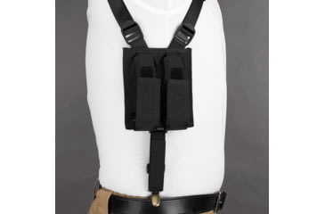 Image of DeSantis Dragonfly Vest Style Vertical Shoulder Holster, Fits Most Large Autos, Ambidextrous, Nylon, Black, V84BJLAG0