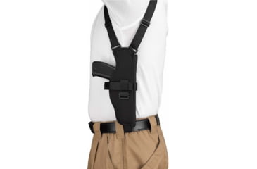 Image of DeSantis Dragonfly Vest Style Vertical Shoulder Holster, Fits Most Large Autos, Ambidextrous, Nylon, Black, V84BJLAG0