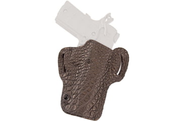 Image of DeSantis Gator Sting Leather Belt Holsters, Glock 17, 17 Gen 5, 22, 31, 47, Left Hand, Alligator, Black, 171FBB2Z0