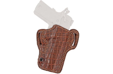 Image of DeSantis Gator Sting Leather Belt Holsters, Glock 17, 17 Gen 5, 22, 31, 47, Left Hand, Alligator, Tan, 171EBB2Z0