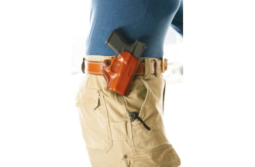 Image of DeSantis Mini Scabbard Belt Holster, Tan, Right, 019TA1WZ0