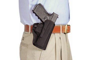 Image of DeSantis Nylon Mini Scabbard Belt Holster, SIG P238, Kimber Micro Carry, Colt Mustang, Pony, Springfield Armory 911, Left Hand, Nylon, Black, M67BBP6Z0