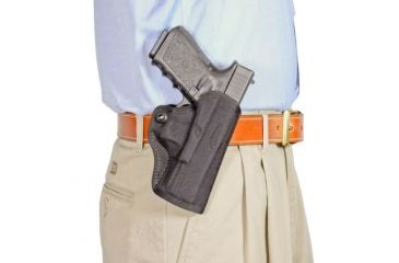 Image of DeSantis Nylon Mini Scabbard Belt Holster for Glock 43, Black, Right Hand M67BA8BZ0