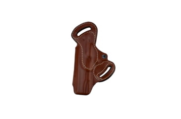 Image of DeSantis Small of Back Leather Belt Holster, Colt Government Model 45cal, 1911, Para P10-P14, Kimber 1911 3in-5in, S&amp;W 1911, Springfield 1911-A1 5in, Right Hand, Plain, Tan, 067TA21Z0