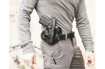Image of DeSantis Speed Scabbard Leather Belt Holster Springfield Emissary, Left, Black, 002BB8VZ0