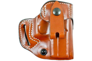 Image of DeSantis The Osprey OWB/IWB Leather Holster, Springfield Armory Hellcat 3in, Right Hand, Plain, Tan, 159TA9PZ0