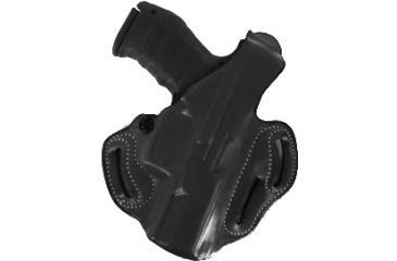 Image of DeSantis Thumb Break Scabbard Holster - Left, Black, Lined, Plain, 3 Slot 001BDL7Z0 - FITS S&amp;W M&amp;P COMPACT 9MM/40CAL