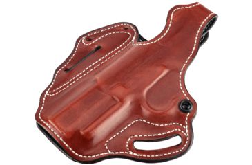 Image of DeSantis Thumb Break Scabbard Holster - Left, Tan, Lined, Plain, 3 Slot 001TDS8Z0 - FITS FN 5-7 IOM