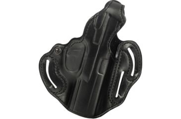 Image of DeSantis Thumb Break Scabbard Holster - Right, Black, Plain, Lined, 3 Slot 001BC30Z0 - FITS FNX-9/FNX-40,